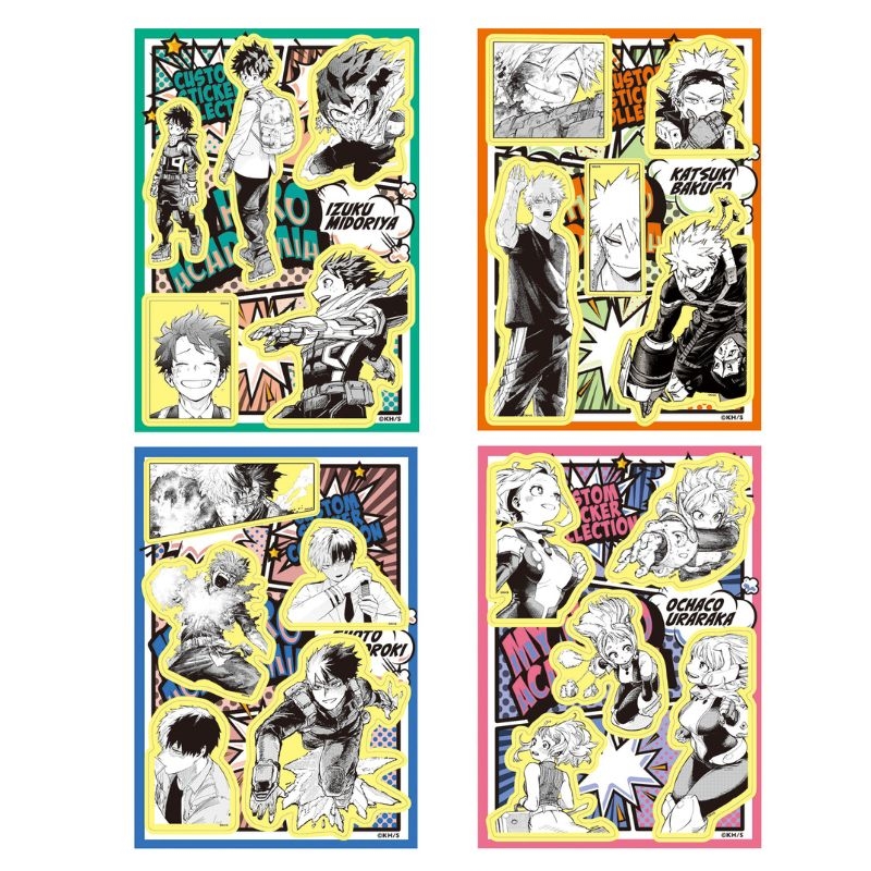 [Pre-order] Jump Characters Store  x "My Hero Academia" Custom Sticker Collection Vol. 2 - Random 1 pack (1 random designs included)